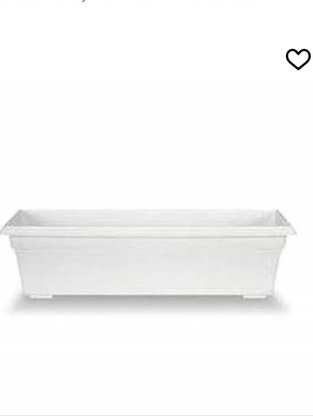Bridal Shower Countryside White Decorative Flower Box Planter - 24"